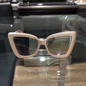 Quay Cat Eye Mirrored Sunglasses